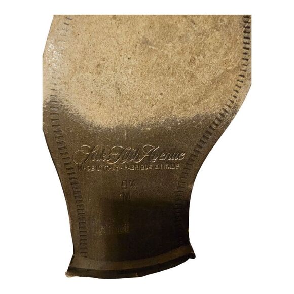 SAKS FIFTH AVENUE Trevor Brown Leather Loafers -‎ Size 9 1/2 - Picture 8 of 8